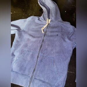 Polo Ralph Lauren Men’s Hoodie Jacket L Blue Full Zip